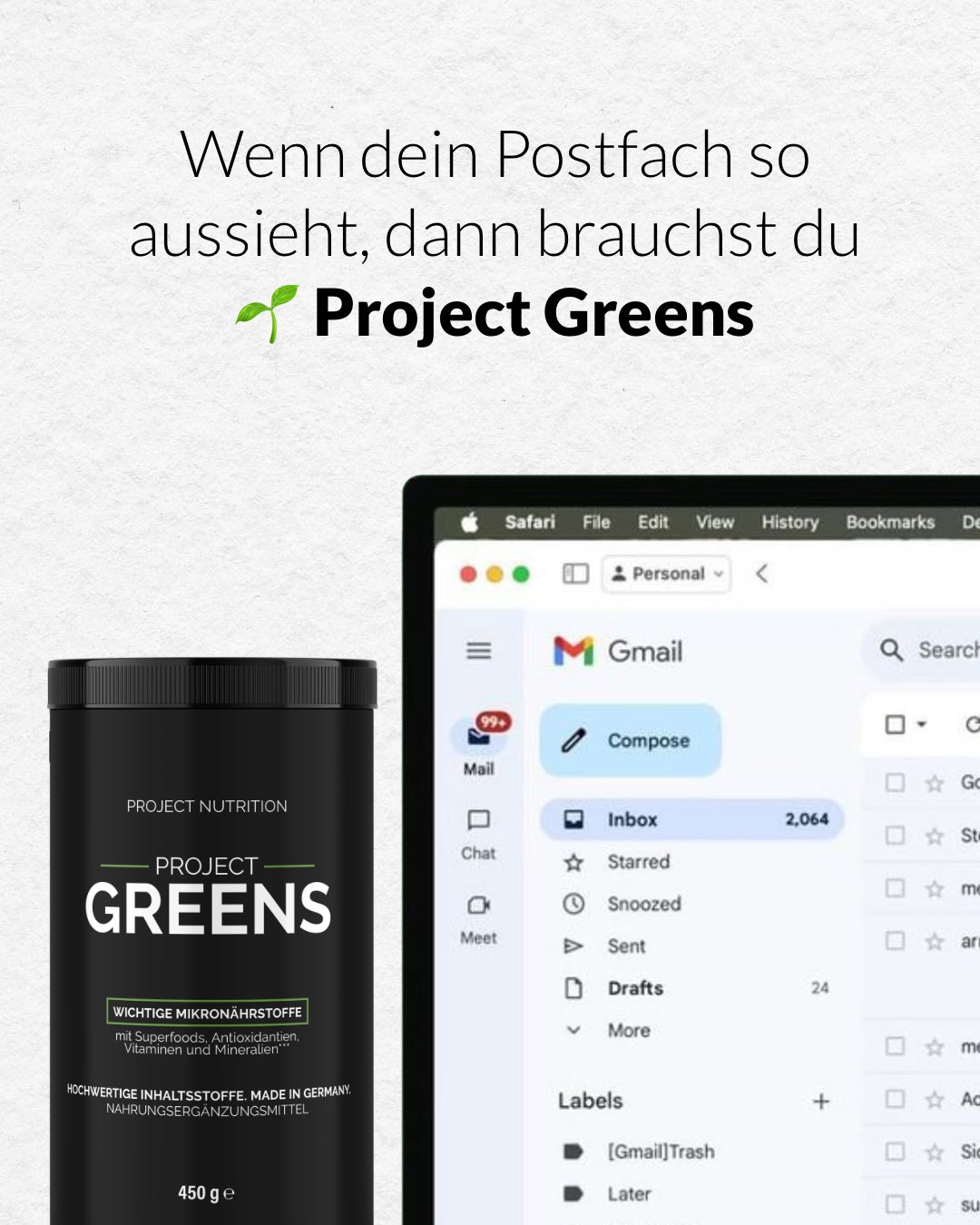 Wenn dein Postfach so aussieht, dann brauchst du Project Nutrition.
