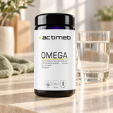actimeb OMEGA | Veganes Omega-3 mit D3, K2 & B12 | 90 Kapseln